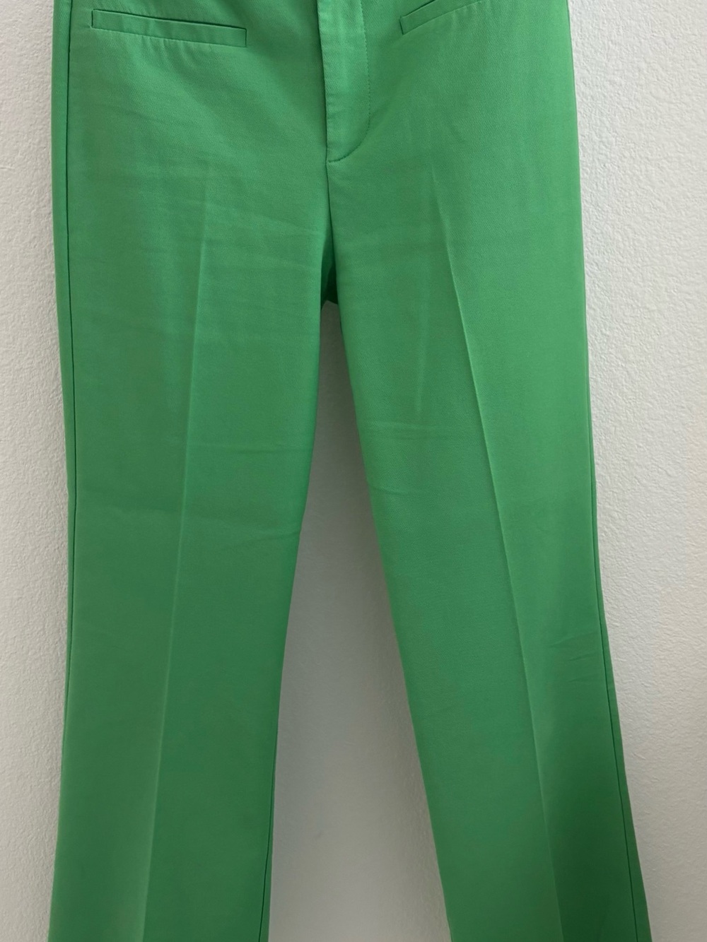 Zara Green High-Waist Trousers